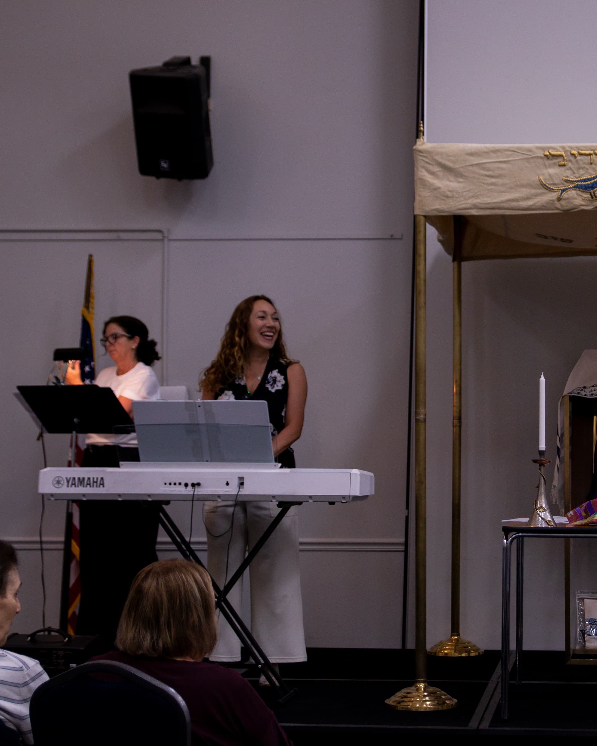 Temple Beth Sholom community gathered for a celebration