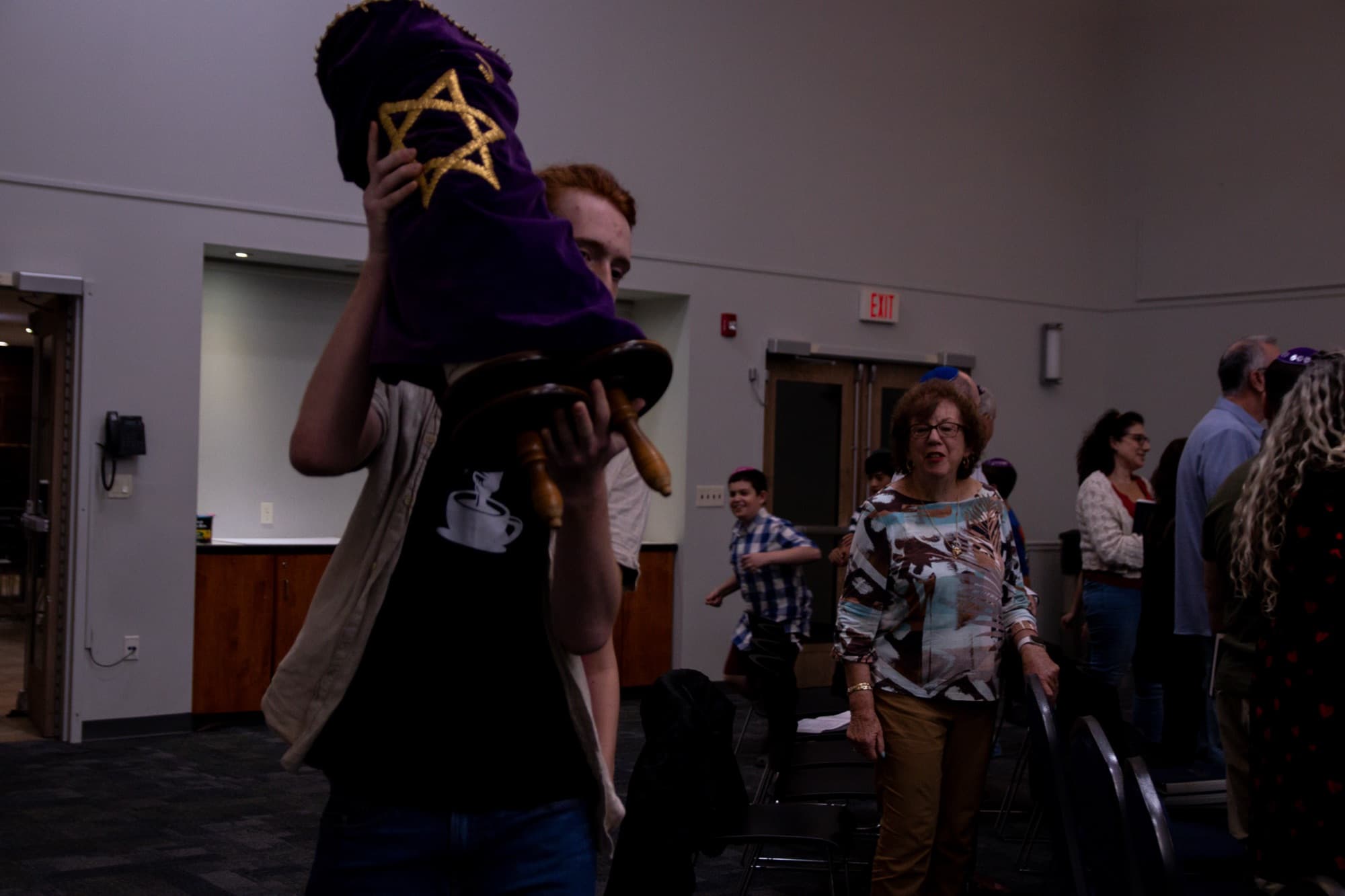 Torah procession through the congregation